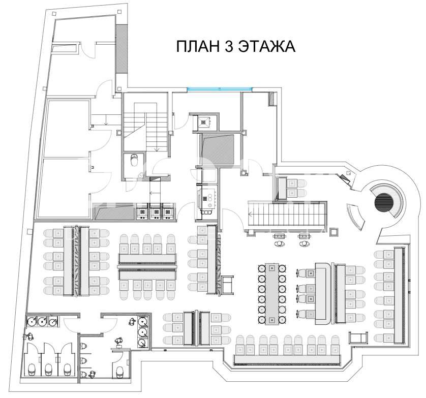 Планировка офиса 718.3 м², 1 этаж, Административное здание «г Москва, Новый Арбат ул., 5»